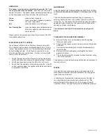 Preview for 2 page of Claudgen HE7010RF Installation, Operation And Maintenance Instructions