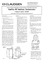 Preview for 1 page of Claudgen Sanfire 40 Installation, Operation And Maintenance Instructions