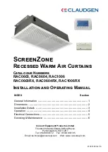 Preview for 1 page of Claudgen ScreenZone RAC0603 Installation And Operating Manual