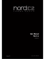 Предварительный просмотр 1 страницы Clavia Nord C2 User Manual