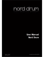 Clavia Nord Drum User Manual preview