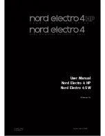 Clavia Nord Electro 4 SW User Manual предпросмотр