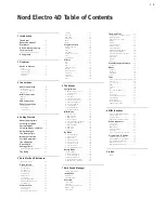 Preview for 3 page of Clavia Nord Electro 4D User Manual