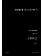 Предварительный просмотр 1 страницы Clavia Nord Electro 5D 61 User Manual