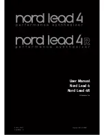 Preview for 1 page of Clavia Nord Lead 4 User Manual