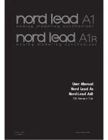 Clavia Nord Lead A1 User Manual preview