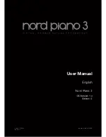 Preview for 1 page of Clavia NORD PIANO 3 User Manual