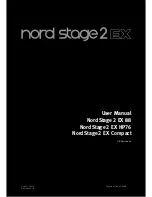 Preview for 1 page of Clavia NordStage2 EX 88 User Manual