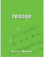 Clavitech TB5200 User Manual preview