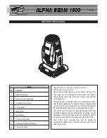 Clay Paky ALPHA BEAM 1500 Instruction Manual preview