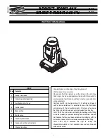 Предварительный просмотр 1 страницы Clay Paky C61378 Instruction Manual