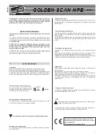 Предварительный просмотр 1 страницы Clay Paky GOLDEN SCAN HPE Instruction Manual