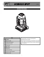 Предварительный просмотр 1 страницы Clay Paky scenius spot Instruction Manual