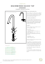 Preview for 2 page of Claybrook BOURNBROOK BASIN TAP Installation