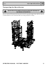 Предварительный просмотр 21 страницы Claydon 15m Straw Harrow Operator'S Manual