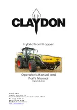 Предварительный просмотр 1 страницы Claydon Hybrid Front Hopper Operator'S Manual And Part'S Manual