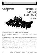 Предварительный просмотр 12 страницы Claydon HYBRID M3 Operator'S Manual