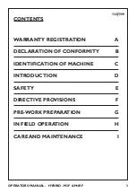 Preview for 3 page of Claydon HYBRID M3F Operator'S Manual