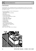 Preview for 22 page of Claydon HYBRID M3F Operator'S Manual