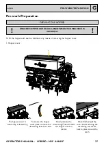 Preview for 27 page of Claydon HYBRID M3F Operator'S Manual