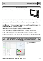 Preview for 37 page of Claydon HYBRID M3F Operator'S Manual