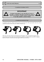 Preview for 54 page of Claydon HYBRID M3F Operator'S Manual