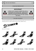 Preview for 56 page of Claydon HYBRID M3F Operator'S Manual