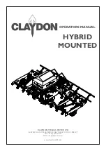 Предварительный просмотр 1 страницы Claydon HYBRID MOUNTED Operator'S Manual