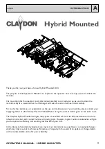 Предварительный просмотр 7 страницы Claydon HYBRID MOUNTED Operator'S Manual