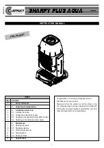 Claypaky CD3002 Instruction Manual preview