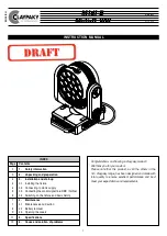 Preview for 1 page of Claypaky CL3011 Instruction Manual