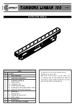 Предварительный просмотр 1 страницы Claypaky TAMBORA LINEAR 100 Instruction Manual