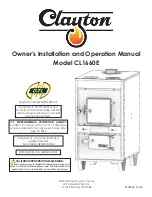 Clayton CL1660E Owner'S Installation And Operation Manual preview