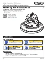 Preview for 1 page of Clayton WH-105-4 Safety, Operation & Maintenance