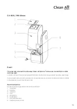 Preview for 115 page of Clean Air Optima CA-606 Manual