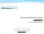 Clean Air CAP577 Installation & Maintenance Instructions Manual preview