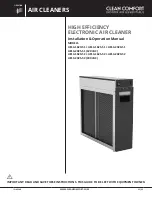 CLEAN COMFORT AE14-1620-51 Installation & Operation Manual preview