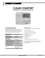 Preview for 12 page of CLEAN COMFORT DV090 Installation And Operation Manual