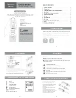 CLEAN Instruments DH30 Operation Manual preview