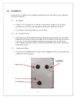 Предварительный просмотр 4 страницы CLEAN ROOM DEVICES CRD216SS Operation Manual