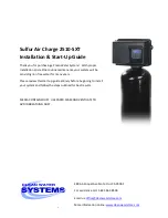Clean Water Systems 2510-SXT Installation & Start?Up Manual preview