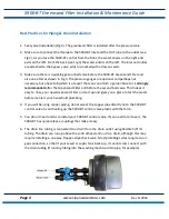 Preview for 6 page of Clean Water Systems 5900-BT Greensand Filter Installation & Maintenance Manual