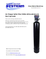 Clean Water Systems 5900e-AIR Installation & Start?Up Manual preview