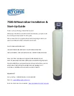 Preview for 1 page of Clean Water Systems 7500-M Installation & Start?Up Manual