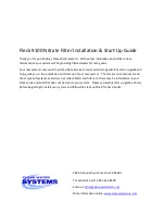 Clean Water Systems Fleck 9100 Installation & Start-Up Manual preview