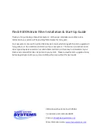 Clean Water Systems Fleck 9100 Installation & Start-Up Manual предпросмотр