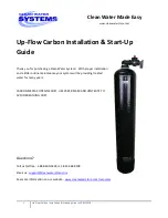 Предварительный просмотр 1 страницы Clean Water Systems Up-Flow Carbon Installation & Start?Up Manual