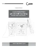 Preview for 2 page of Clean PH200 Operation Manual