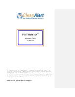 CleanAlert Filterscan Reference Manual preview