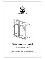 Cleanburn Sonderskoven Inset Installation And Operating Instructions Manual предпросмотр